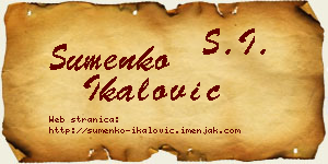 Šumenko Ikalović vizit kartica